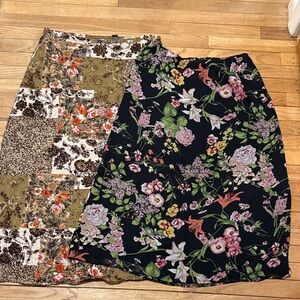 Floral and Cream Women's Skirt Bundle